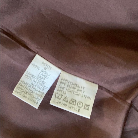 Liz Claiborne Jacket 100% wool  petite 8 - Picture 6 of 7